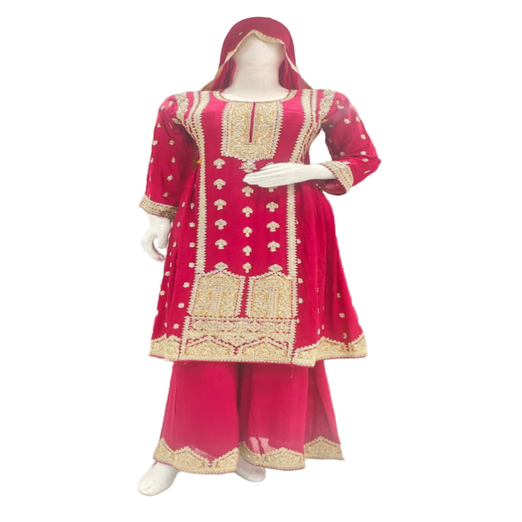 ROYAL MAROON CHINNON PEPLUM