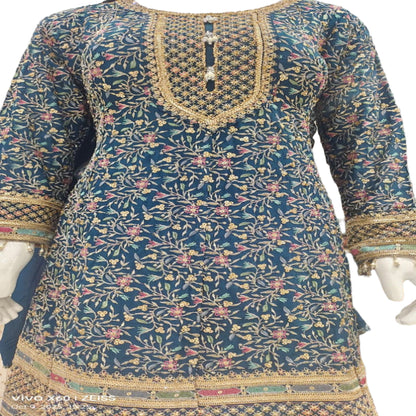 EXQUISITE BLUE CHINNON PLAZO